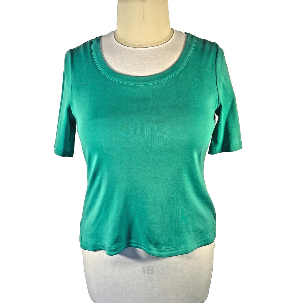 Talbots - NWOT Women's Size XLP Tee Shirt Heavy Weight Scoop Neck Flared Hem